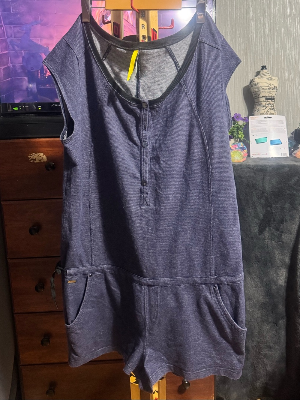 69. Lole Navy Blue Casual Sleeveless Romper